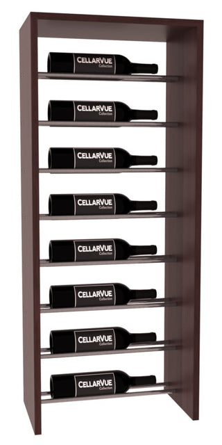 Elementcollection 17 5 Horizontal Top Display Gunmetal Rail Walnut Stained
