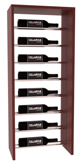 Elementcollection 17 5 Horizontal Top Metal Wine Display Walnut Stained