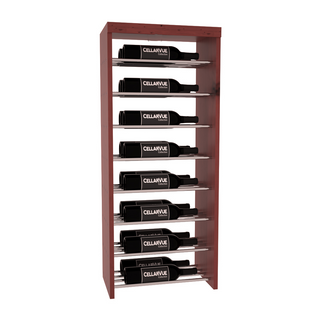 Elementcollection 17 5 Horizontal Double Deep Top Metal Wine Display Cherry Stained