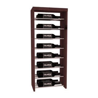 Elementcollection 17 5 Horizontal Double Deep Top Metal Wine Display Walnut Stained