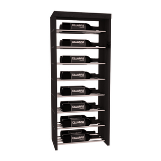 Elementcollection 17 5 Horizontal Double Deep Top Metal Wine Display Black Stained