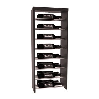Elementcollection 17 5 Horizontal Double Deep Top Metal Wine Display Black Stained