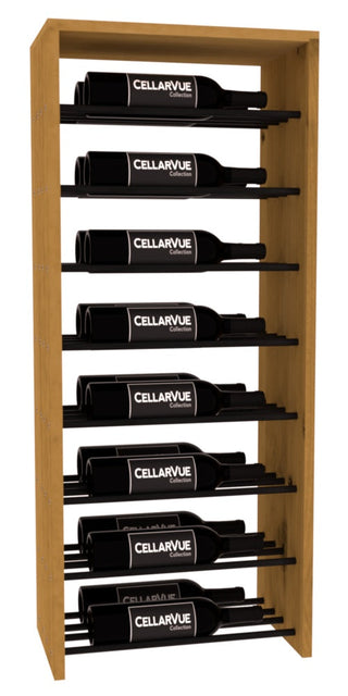 Elementcollection 17 5 Horizontal Double Deep Top Metal Wine Display Oak Stained
