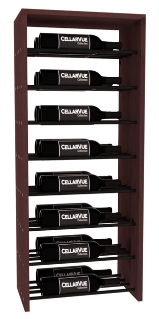 Elementcollection 17 5 Horizontal Double Deep Top Display Black Metal Rail Walnut Stained