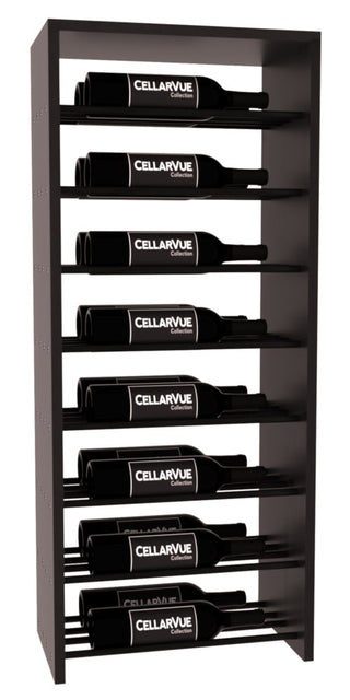 Elementcollection 17 5 Horizontal Double Deep Top Display Black Metal Rail Black Stained