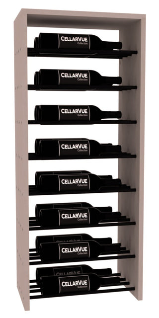 Elementcollection 17 5 Horizontal Double Deep Top Display Black Metal Rail Greywash Stained