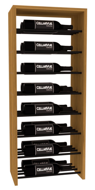 Elementcollection 17 5 Horizontal Double Deep Top Display Black Metal Rail Oak Stained