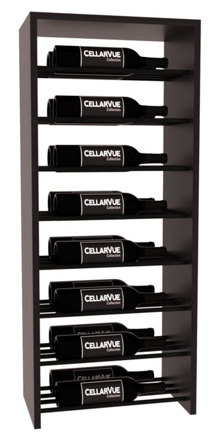 Elementcollection 17 5 Horizontal Double Deep Top Display Black Metal Rail Black Stained