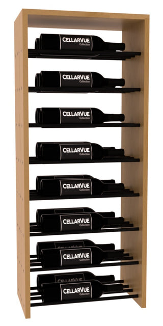Elementcollection 17 5 Horizontal Double Deep Top Display Black Metal Rail Oak Stained