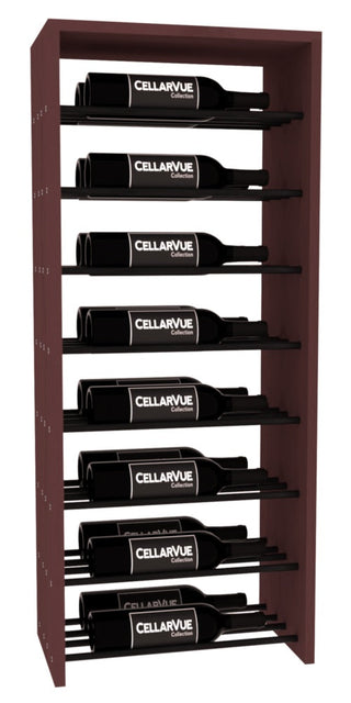 Elementcollection 17 5 Horizontal Double Deep Top Display Black Metal Rail Walnut Stained