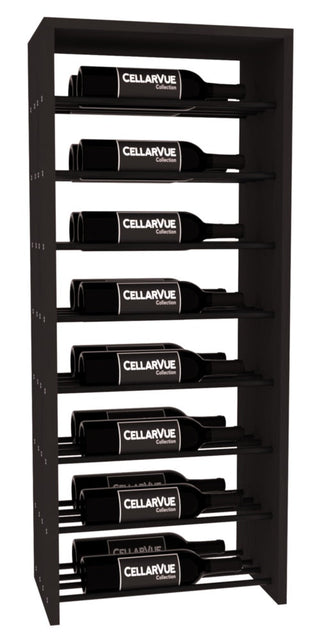 Elementcollection 17 5 Horizontal Double Deep Top Display Black Metal Rail Black Stained