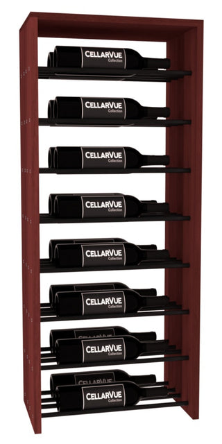 Elementcollection 17 5 Horizontal Double Deep Top Display Black Metal Rail Cherry Stained