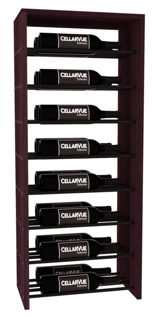 Elementcollection 17 5 Horizontal Double Deep Top Display Black Metal Rail Walnut Stained