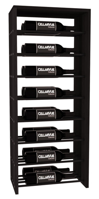 Elementcollection 17 5 Horizontal Double Deep Top Display Black Metal Rail Black Stained