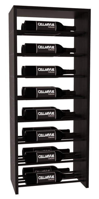 Elementcollection 17 5 Horizontal Double Deep Top Display Black Metal Rail Black Stained