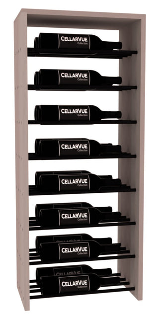 Elementcollection 17 5 Horizontal Double Deep Top Display Black Metal Rail Greywash Stained