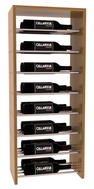 Elementcollection 17 5 Horizontal Double Deep Top Metal Wine Display Oak Stained