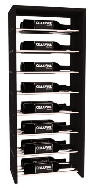 Elementcollection 17 5 Horizontal Double Deep Top Metal Wine Display Black Stained