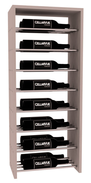 Elementcollection 17 5 Horizontal Double Deep Top Metal Wine Display Greywash Stained