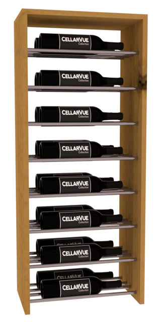 Elementcollection 17 5 Horizontal Double Deep Top Display Gunmetal Rail Oak Stained