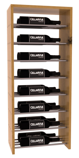 Elementcollection 17 5 Horizontal Double Deep Top Display Gunmetal Rail Oak Stained