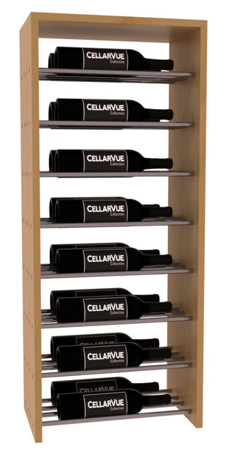 Elementcollection 17 5 Horizontal Double Deep Top Display Gunmetal Rail Oak Stained