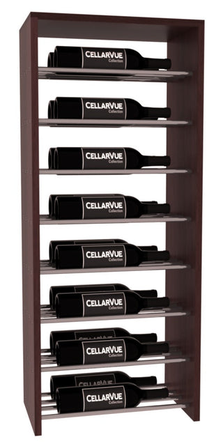 Elementcollection 17 5 Horizontal Double Deep Top Display Gunmetal Rail Walnut Stained