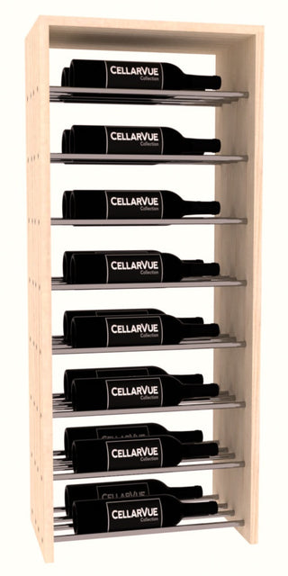 Elementcollection 17 5 Horizontal Double Deep Top Metal Wine Display Unstained Element Collection