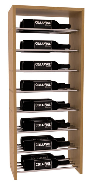Elementcollection 17 5 Horizontal Double Deep Top Metal Wine Display Oak Stained