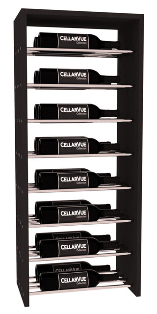 Elementcollection 17 5 Horizontal Double Deep Top Metal Wine Display Black Stained