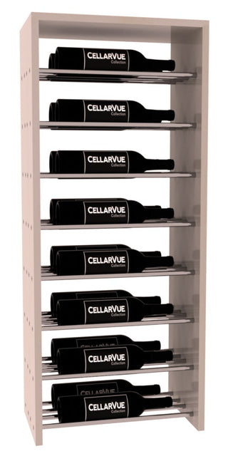 Elementcollection 17 5 Horizontal Double Deep Top Metal Wine Display Greywash Stained
