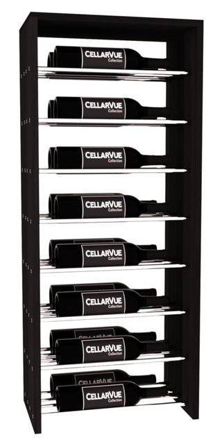Elementcollection 17 5 Horizontal Double Deep Top Metal Wine Display Black Stained