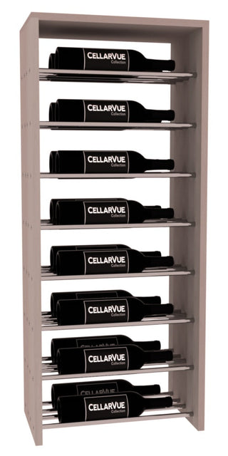 Elementcollection 17 5 Horizontal Double Deep Top Metal Wine Display Greywash Stained