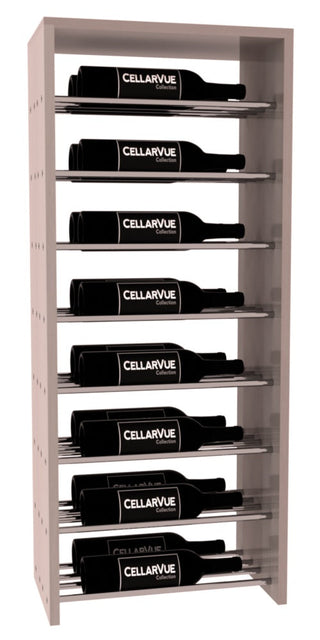 Elementcollection 17 5 Horizontal Double Deep Top Metal Wine Display Greywash Stained