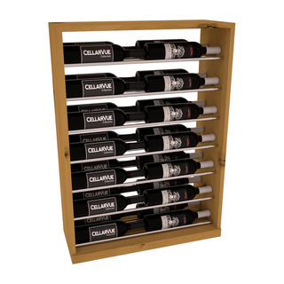 Elementcollection 26 Horizontal Base Display Black Metal Rail Oak Stained