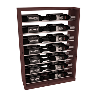 Elementcollection 26 Horizontal Base Metal Wine Display Oak Stained