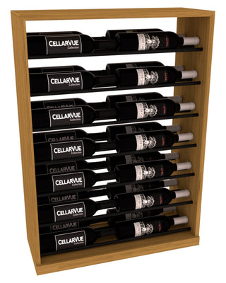 Elementcollection 26 Horizontal Base Display Black Metal Rail Oak Stained