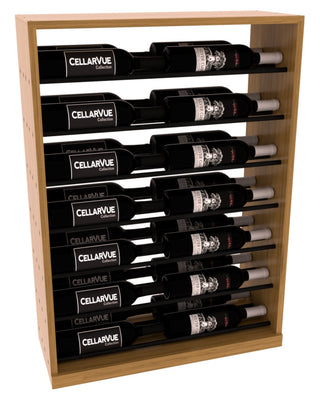 Elementcollection 26 Horizontal Base Display Black Metal Rail Oak Stained