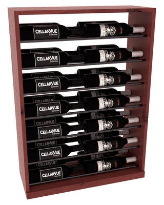 Elementcollection 26 Horizontal Base Display Gunmetal Rail Cherry Stained