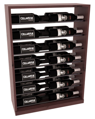 Elementcollection 26 Horizontal Base Display Gunmetal Rail Walnut Stained