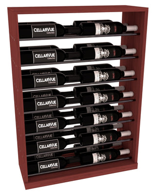 Elementcollection 26 Horizontal Base Display Gunmetal Rail Cherry Stained