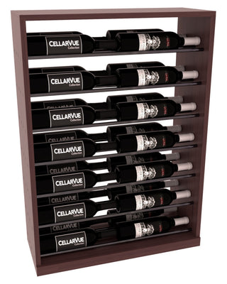 Elementcollection 26 Horizontal Base Display Gunmetal Rail Walnut Stained