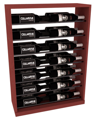 Elementcollection 26 Horizontal Base Display Gunmetal Rail Cherry Stained