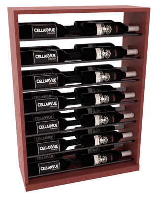 Elementcollection 26 Horizontal Base Display Gunmetal Rail Cherry Stained