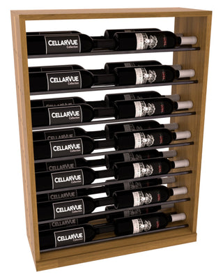 Elementcollection 26 Horizontal Base Display Gunmetal Rail Oak Stained