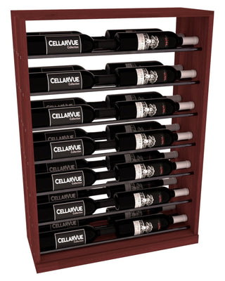 Elementcollection 26 Horizontal Base Display Gunmetal Rail Cherry Stained