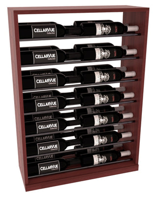 Elementcollection 26 Horizontal Base Display Gunmetal Rail Cherry Stained
