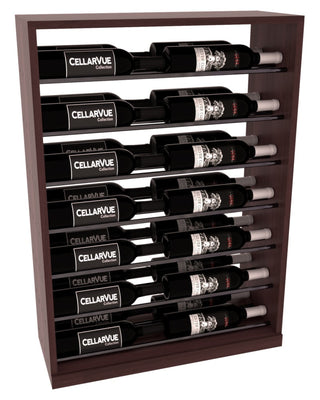 Elementcollection 26 Horizontal Base Display Gunmetal Rail Walnut Stained