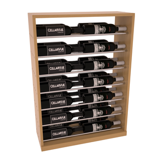 Elementcollection 26 Horizontal Base Display Black Metal Rail Oak Stained
