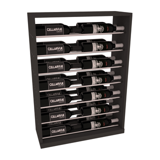 Elementcollection 26 Horizontal Base Metal Wine Display Cherry Stained
